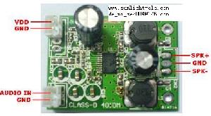 Class D Audio Amplifier Board, 12v Audio Amp Module