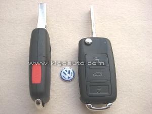 Vw Toureg Remote Key Shell 3button Panic