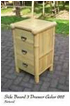 Side Board 3 Drawers Galar 002 Natural Color