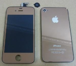 Rose Gold Full Iphone 4 Kits Front And Back Panel Black Home Button -plating