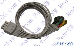 nihon kohden br 906p six ecg leadwire