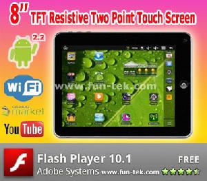 New 8 Inch Tablet Pc Mid Irobot Android2.2 Wm8650 2g 1080p Camera Flash10.1 Wifi 3g Funpad Pb822ga