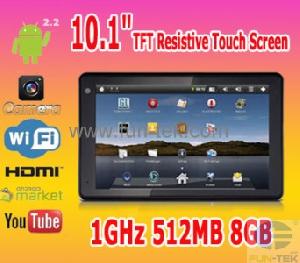 New Hot 10.1inch Tablet Pc Mid Android2.2 Infotmicx210 1ghz 512mb 8gb 1080p Hdmi Built-in Gps Camera