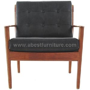 Grete Jalk Danish Leather Armchair