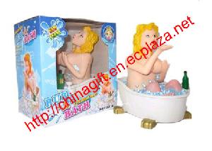 sound activated bathtub bathing woman