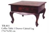 Coff Tab 1 Dwrs Cab Leg
