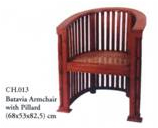 Jail Chair W / Rattan