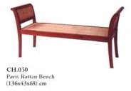 Paris Rattan Bench