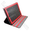 Wholesale Magnetic Flip Folder Real Leather Case For Ipad Red