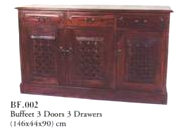 Buffet 3 Doors 3 Dwrs