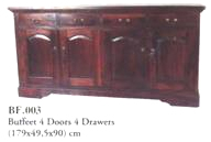 Buffet 4 Doors 4 Dwrs