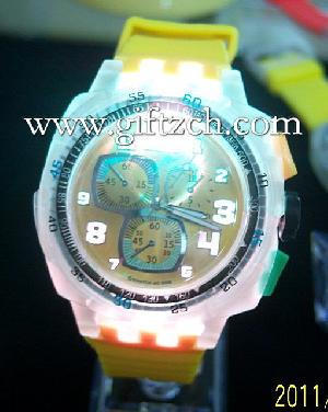 silicone luminous watch