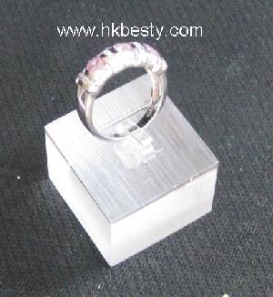 Acrylic Ring Display Stand With Square Base