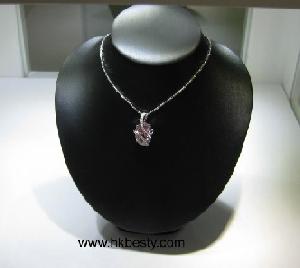 charming plastic necklace display