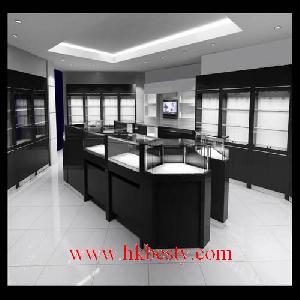 High-class Display Showcase For Dismond And Brand Watch Display Counter With Led In Store