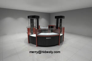 Jewelry Display Kiosk Showcase For Jewelry Store Or Retail Shop