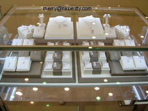 Zingy White Fabric Jewelry Displays For Ring Necklace Or Bracelet