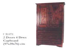 2 Doors 4 Dwrs Cupboard