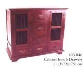 Cabinet Iron 6 Drawers