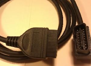 obd2 16 pin extension cable 90 degree male