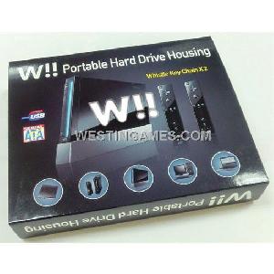 mini wii console shaped usb sata portable hard drive hdd housing shell