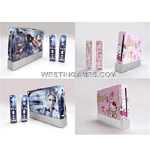 wii dual colored skin sticker 20 themes