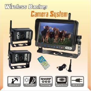 7 Inch Wireless Barn Camera System, Rear View Backup Camera System, Reverse, For Heavy Equipment