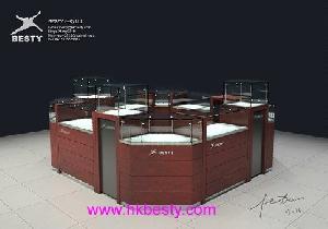 Stylish And Fashionable Diamond Display Kiosk Showcase For Diamond Display