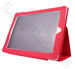 Ipad 2 Flip Stand Leather Cases Red