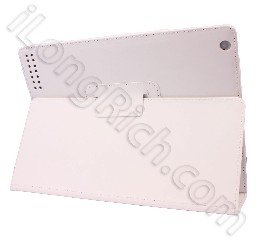 Ipad 2 Flip Stand Leather Cases White