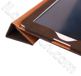 Ipad 2 Ultra Slim Smart Soft Leather Case Brown