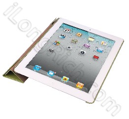 Ipad 2 Ultra Slim Smart Soft Pu Leather Case Light Green