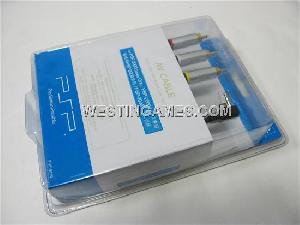 gold plated audio video av cable psp slim 2000