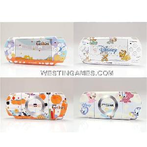 Psp Slim Dual Colored Skin Sticker 105 Sets Of Themes