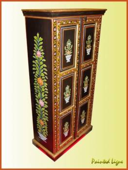 Hand Painted Cabinet Indian Painted Furniture