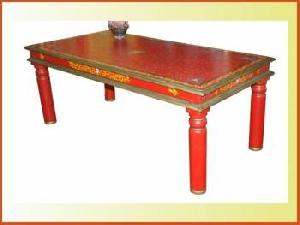 Hand Painted Coffee Table Indian Painted Furniture