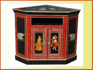 Hand Painted Tv Cabinet Indian Painted Furniture