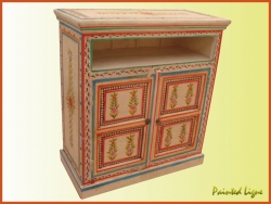 hand painted tv dvd cabinet indian furniture