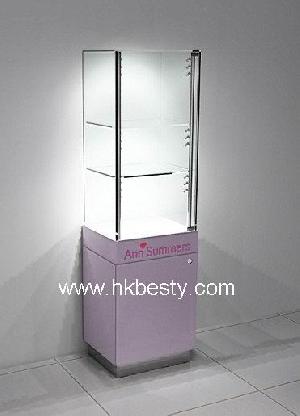 glass watch display showcase store trade show