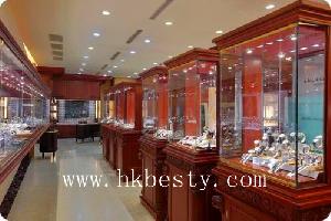 Jewelry And Watch Display Cabinet Showcase With Led Lights