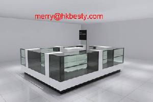 Jewelry Island Kiosk Showcase , Display Cabinet, Jewelry Funiture