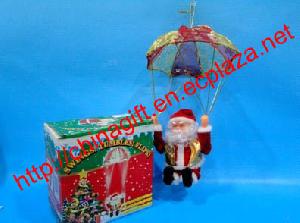 christmas parachute santa claus decoration