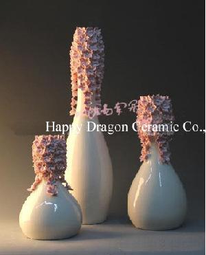 porcelain flower vase home decoration tabletop art