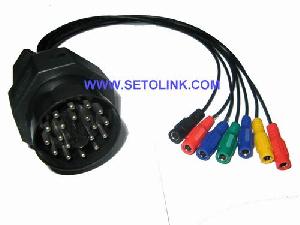 Bmw 20pin Obd Test Cable And Connector From Setolink Electronics