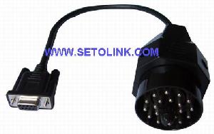 Db9 Female To Bmw 20pin Male Obd Test Cable And Connector From Setolink