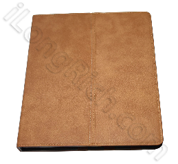 Magnetic Flip Folder Real Leather Case For Ipad Brown