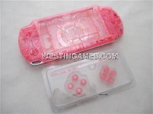 Complete Housing Shell Case Replacement Crystal Red For Psp 2000