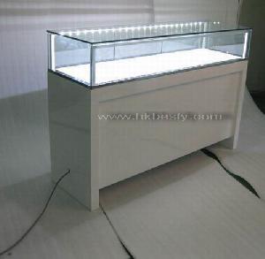 White Finish Watches Display Counter Showcases