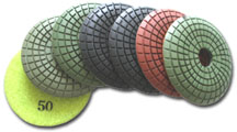 Wet Diamond Convex Polishing Pads For Granite