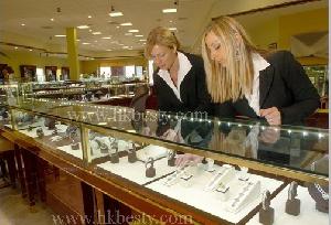 jewelry display showcase counter classical